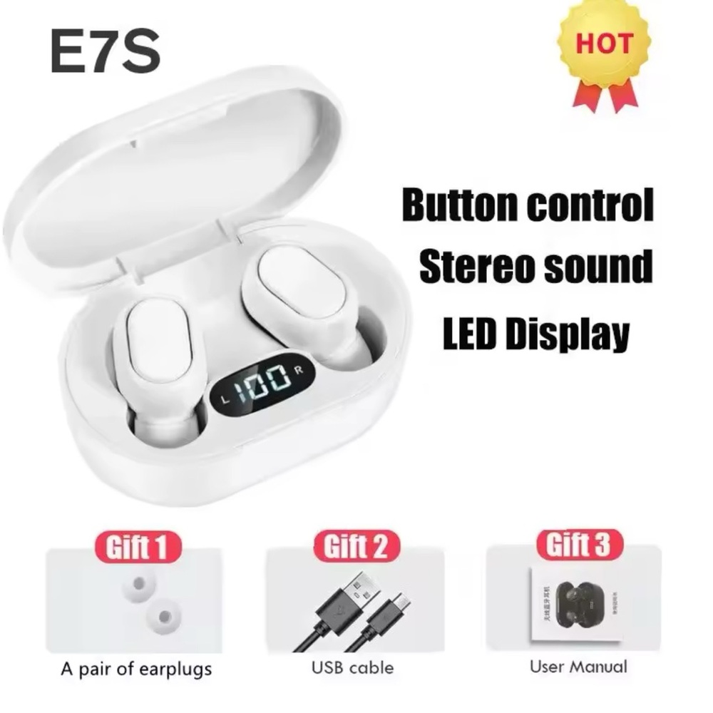 E7S Wireless Earbuds with LED Display